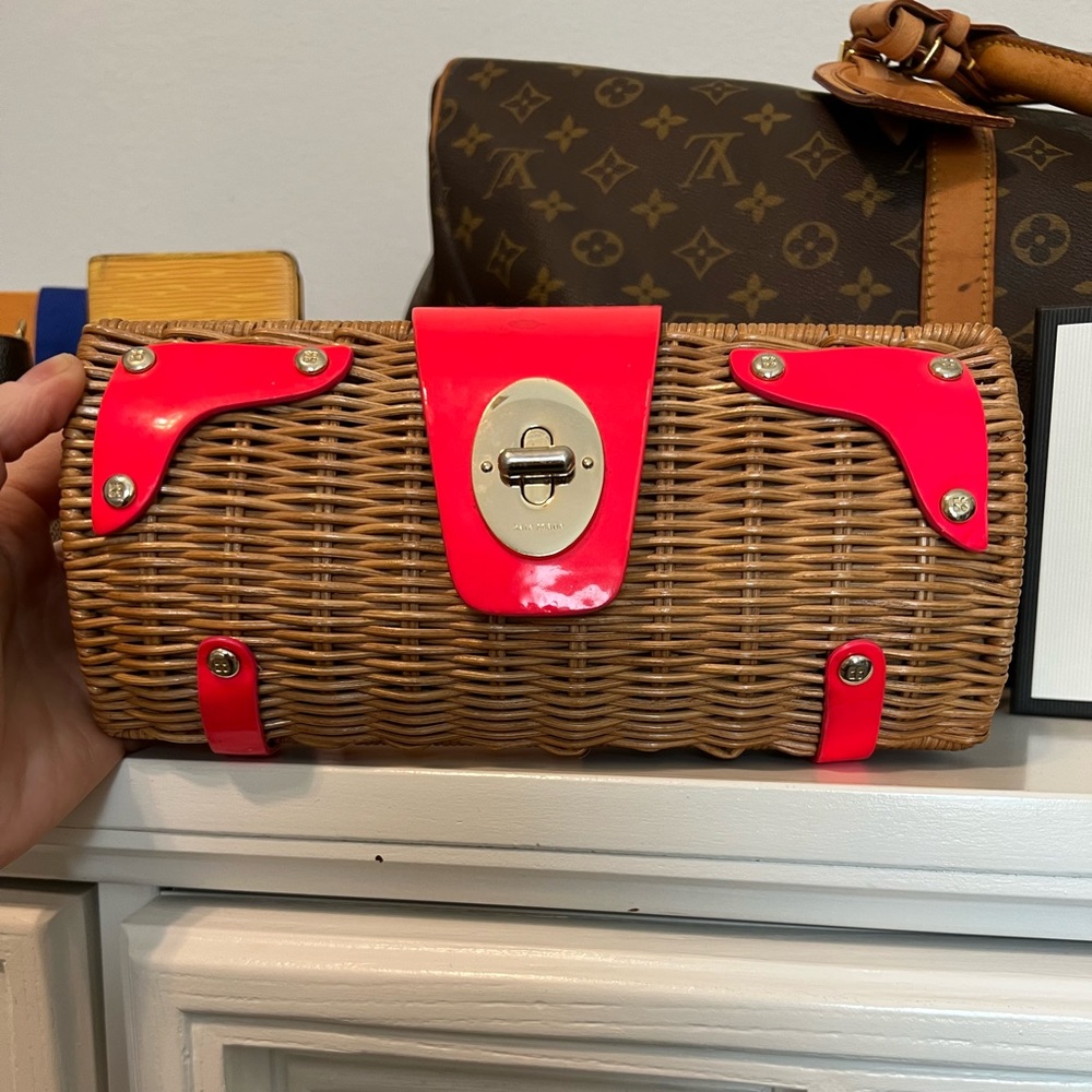 Kate Spade Wicker Clutch